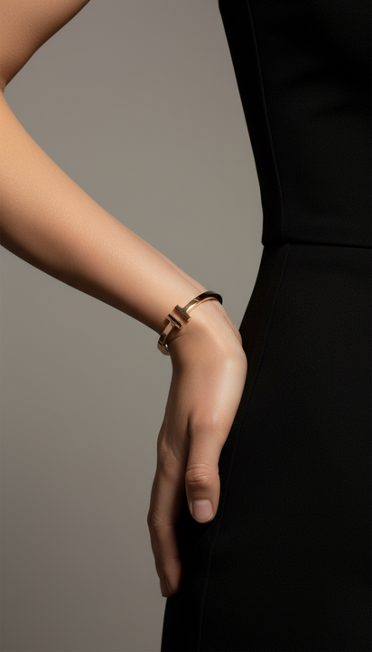 Tiffany T Bracelet - Minimalist Silver, Gold and Rose Gold Bracelet