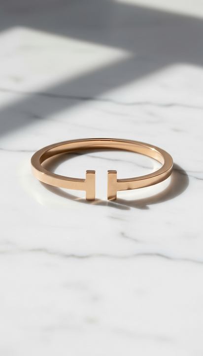 Tiffany T Bracelet - Minimalist Silver, Gold and Rose Gold Bracelet